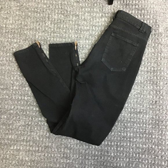 American Apparel Skinny Jeans W/Zippered Ankles - Picture 1 of 6